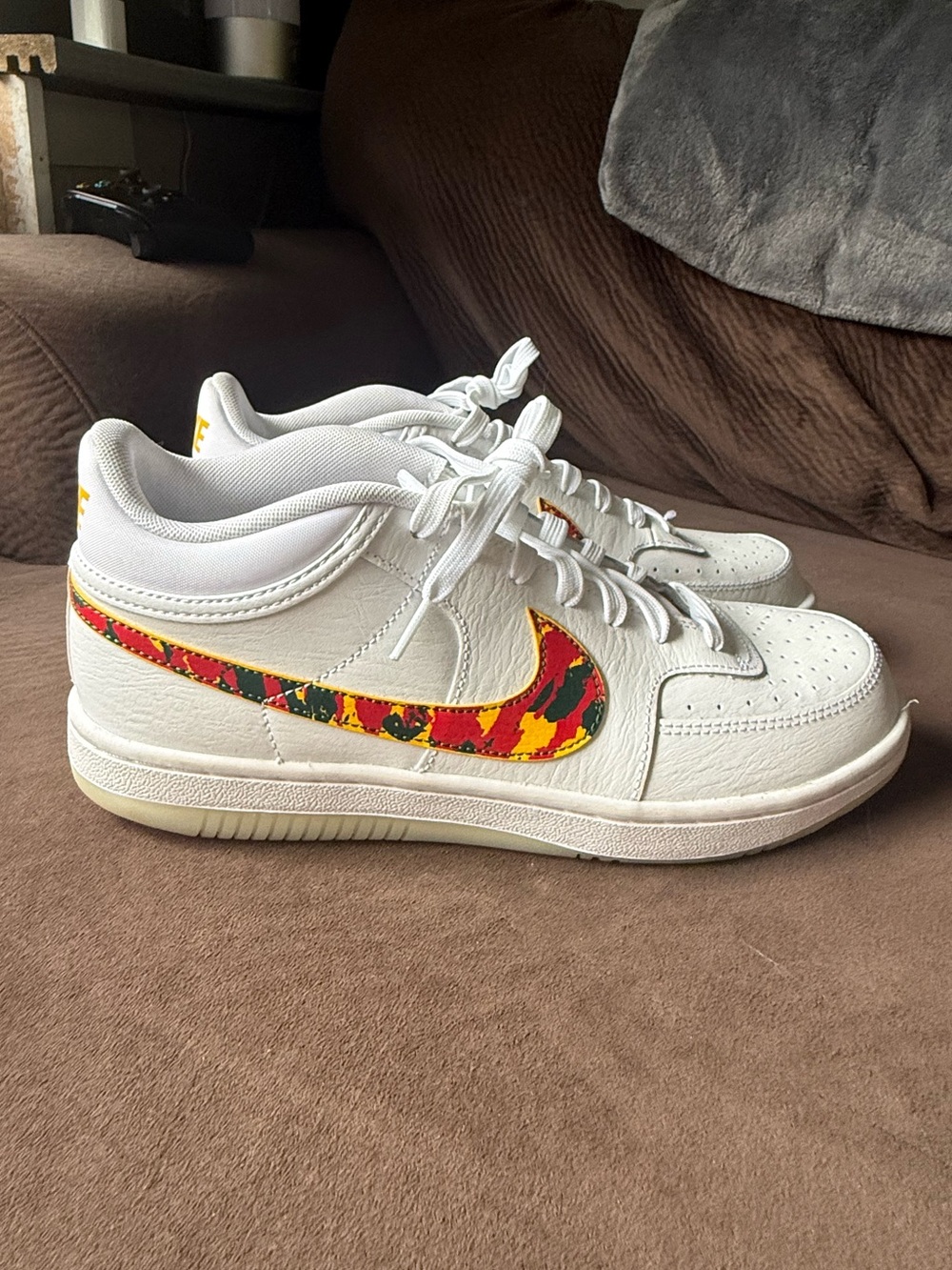 Nike Sky Force 3/4 White Red Camo Swoosh